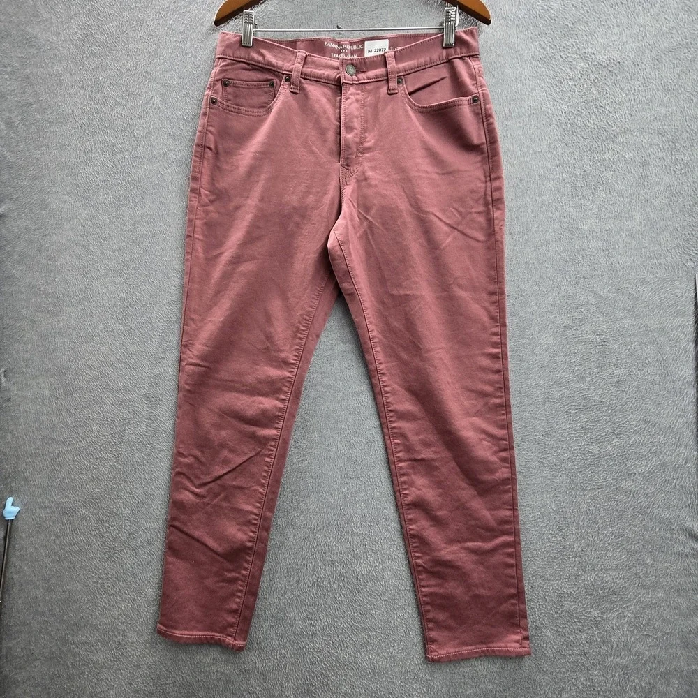Banana Republic Men Jeans 31X30 Pink Denim Pants Travel Jean Athletic 30